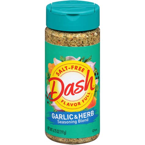 Dash™ Garlic & Herb Salt-Free Seasoning Blend 6.75 oz. Shaker - Walmart.com
