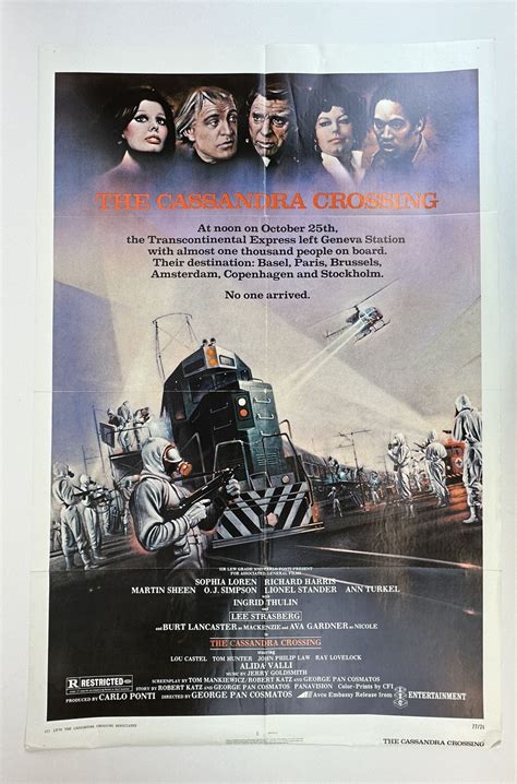 ORIGINAL THE CASSANDRA CROSSING MOVIE POSTER