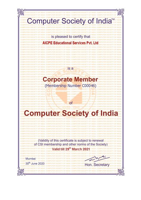 CSI (Computer Society of India)