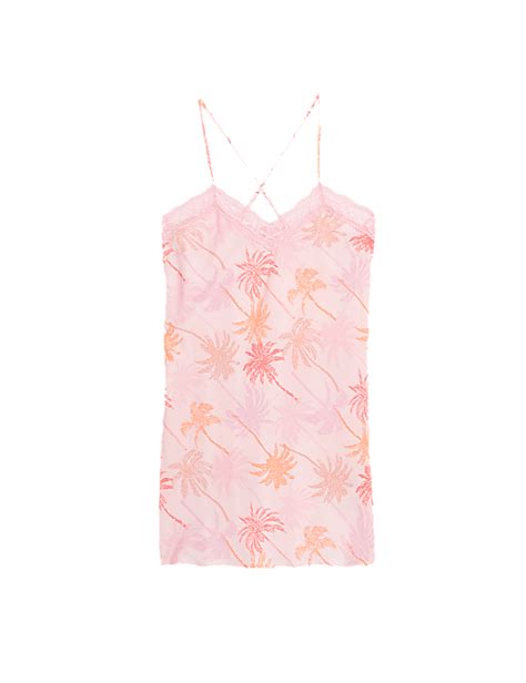 Buy Dream Satin™ Printed Chemise at Marks & Spencer