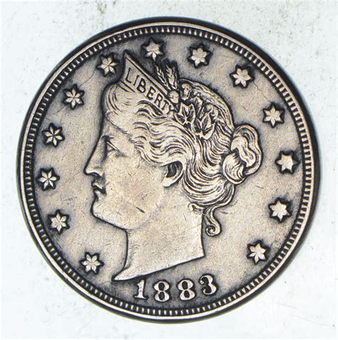 1883 Liberty V Nickel - With Cents - Circulated | Property Room