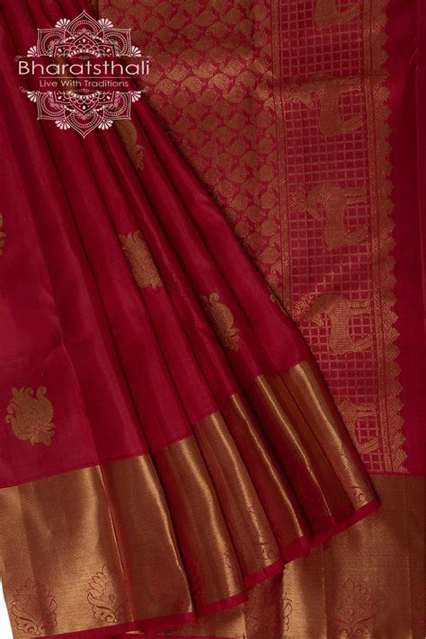 Rose pink saree with golden zari pallu and broad zari border - Golden ...