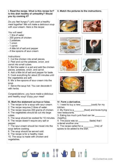 Image result for ESL Cooking Examples