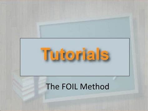 Image result for FOIL method Tutorial