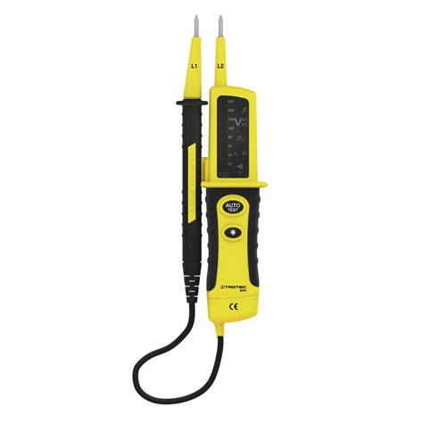 TROTEC BE20 Two-Pole Voltage Tester - Continuity Tester Acoustic ...