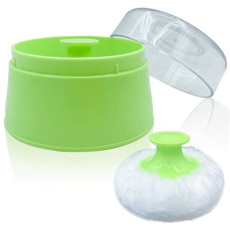 Buy BPA Free Baby Powder Puff Box, Large 2.8" Fluffy Body After-bath ...