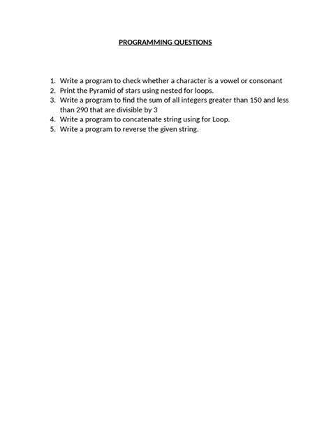 Basic Programming Questions 的图像结果