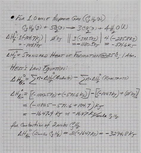 Calculate: Oh the mass of propagas required to produce 5550 kJ of ...