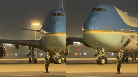 Chinese officer gains fame for unwavering composure during Trump's arrival