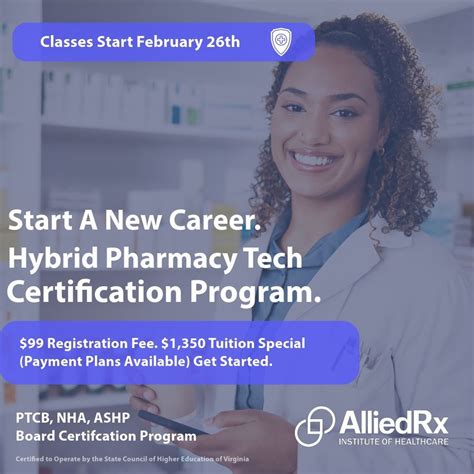 February 2024 Certified Pharmacy Technician Program, 2105 E Parham Rd ...