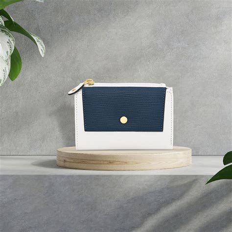 Buy Fastrack Navy Blue Colorblock Wallet for Women Online