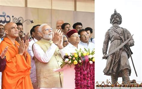 PM unveils 108-feet-tall bronze statue of Sri Nadaprabhu Kempegowda in ...