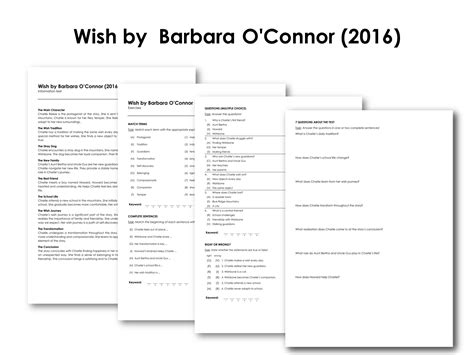 Wish by Barbara O'Connor (2016) | Made By Teachers