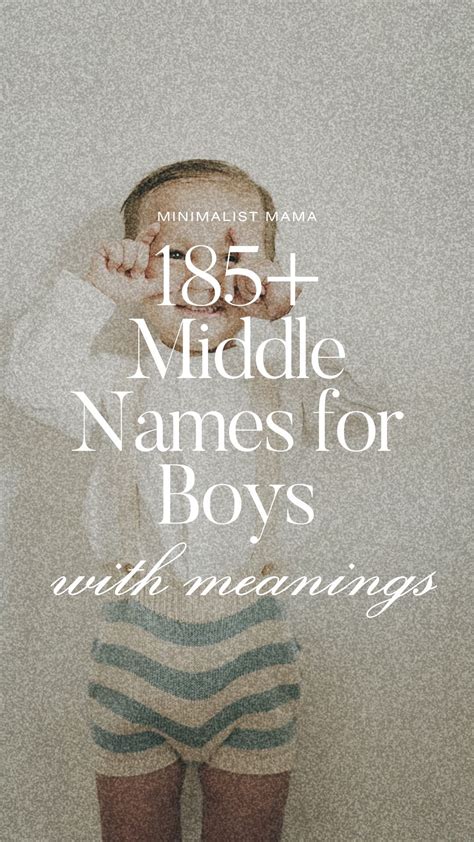 185+ Cool Baby Boy Names (That Make Cute Middle Names) | Boy middle ...
