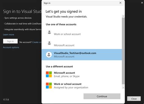 Image result for Visual Studio Azure Authentication