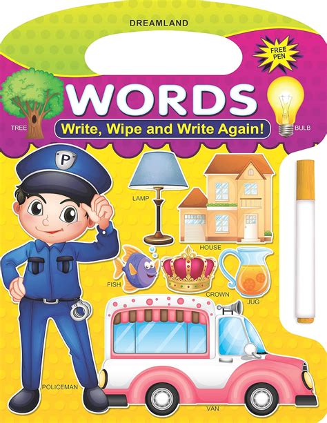 Write And Wipe Book - Words : Dreamland Publications: Amazon.in: Books