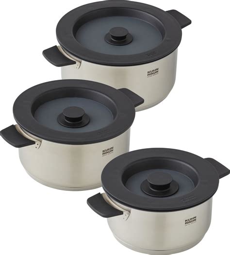 Kuhn Rikon Smart & Compact Kochtopf-Set 1,5L/3,0L/5,0L | Swiss Finest