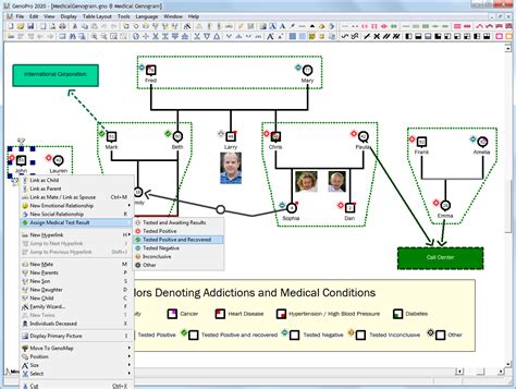 Image result for GenoPro Sample Genogram