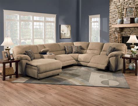 Favorite Sectional Sofa With Chaise Recliner And Sleeper Grey Corner ...