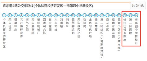 库尔勒市两条公交线路（2路、6路）各增3个站点！附路线图