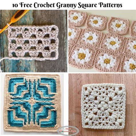 Crochet Granny Square Patterns Crochet Rose Granny Square | Free