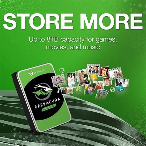 Seagate Barracuda 2TB 3.5‑Inch SATA 6 Gb/s 5400 RPM 256 MB Cache Inter ...