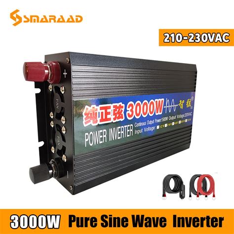 SMARAAD 3000W Инвертор с чистой синусоидой 48V 220V DC/AC 50Hz Off Grid ...