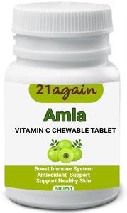 21 again Amla Vitamin C Chewable Tablet for Better Immunity and Energy ...