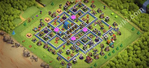 Farming Base TH12 with Link, Hybrid - Clash of Clans 2025 - Town Hall ...