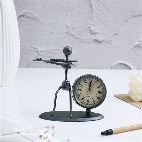 Buy Flute Figurine Clock | Musical Theme Home & Office Decor