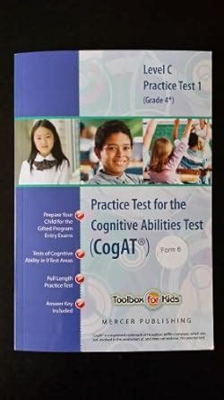 Cognitive Abilities Test CogAT® Multilevel C Book (Grade 4*) - Practice ...