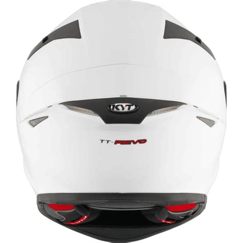 KYT TT Revo Plain White Helmet – Motogear Performance