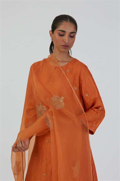 Lajjoo C - Deepa Orange Dupatta - Elahe