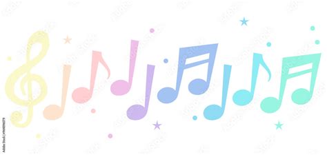 Colourful music note symbols of different color. Music notes icon set, notes symbol Stock Vector ...