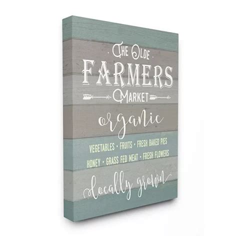 Stupell Home Decor Olde Farmers Market Unframed Canvas Wall Art