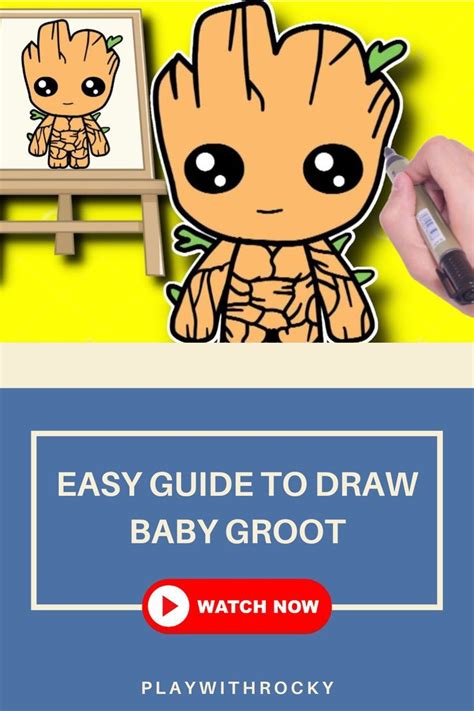 Image result for Step by Step Drawing Baby Groot