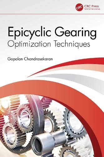 Epicyclic Gearing: Optimization Techniques : Chandrasekaran, Gopalan ...