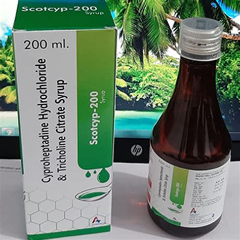 Scotcyp 200 - Cyproheptadine Hydrochloride & Tricholine Citrate Syrup ...