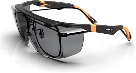DEX FIT SG210 OTG Safety Over Glasses (Scratch Resistant, Polycarbonate ...