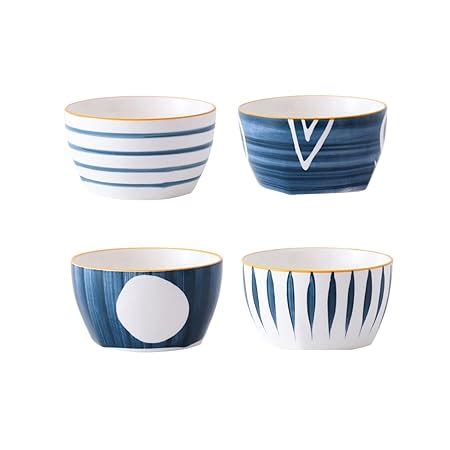 Buy Nestasia Microwave & Dishwasher Safe Ceramic Bowl Set of 4 | Ideal ...