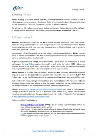 Hadoop Tutorial PDF 的图像结果