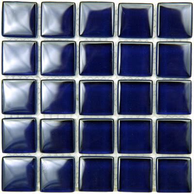 Affordable blue back painted mosaic tile sheets