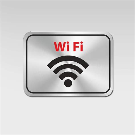 RAB Sign Board Wifi, Stainless Steel for Office, Glass Doors, Wooden ...