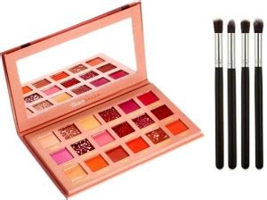 Lenon Beauty The Nude Multi Shades 18 Colours Eyeshadow Palette with 4 ...