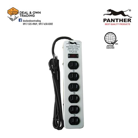 Panther PSP 0792 6 Gang Extension Cord w/ Switch and 1.75 Meter Wire ...