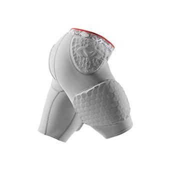 McDavid Hex Dual-Density Shorts with Contoured Wrap-Around Thigh, Gray ...