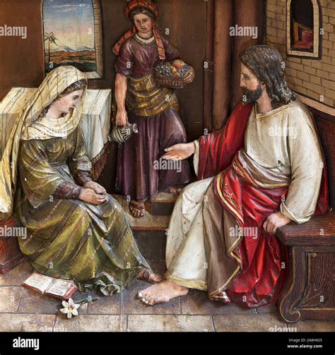 Jesus christ mary martha hi-res stock photography and images - Alamy