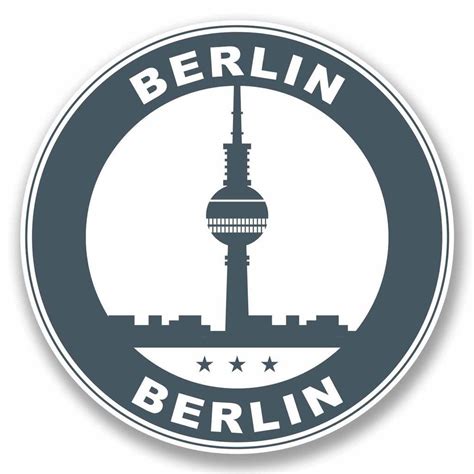 2 x Berlin Germany Vinyl Sticker #9800 | Print vinyl stickers, Vinyl ...