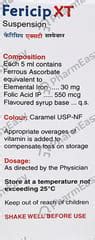 Fericip Xt Bottle Of 150ml Suspension: Uses, Side Effects, Price ...