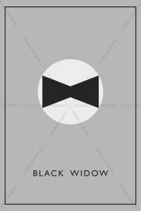 Black Widow Minimalistic Premium Poster (Premium Fanart, Marvel Studios ...